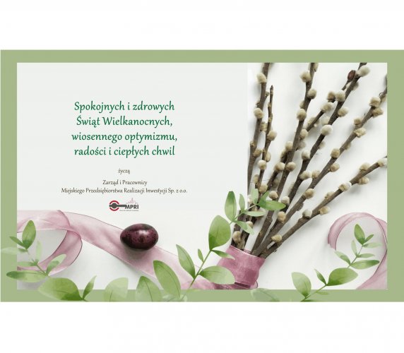 Zdrowych i spokojnych Świąt Wielkanocnych
